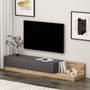 Hanah Home Soporte para TV Majör - Antracita, Nogal